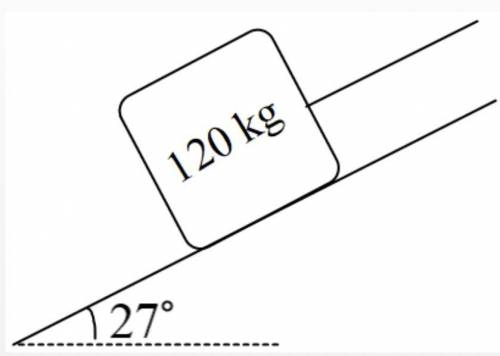An object is pulled up an incline plane at a constant velocity as the picture above shows. Calculat