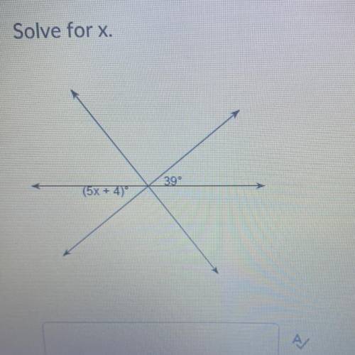Solve for x.
Please help will give brainliest and 15 points
