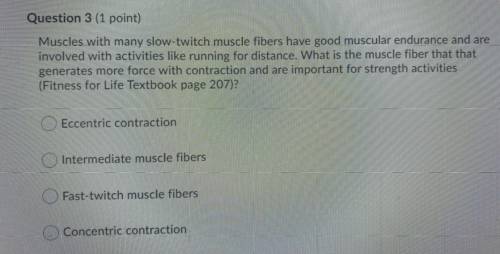 PLS ANSWER ASAP I WILL GIVE BRAINLIEST

muscles with many slow-twitch muscle fibers have goo