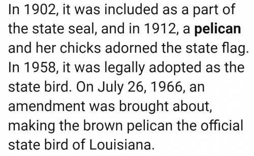 What bird and its chicks are featured on louisiana’s state flag?