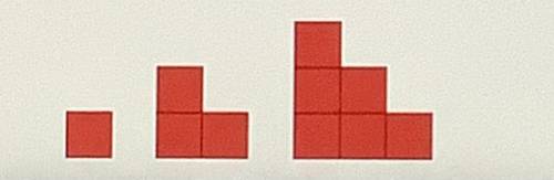 This staircase sequence shows a growing pattern. Predict the total number of

cubes you will nee