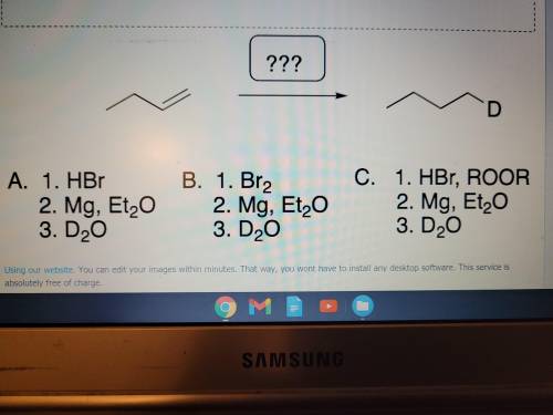 Which set of reagent steps will create the product shown?