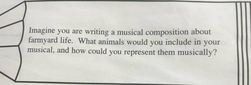 Describe a sound/farm animal for each instrument in our class in your musical. My band class has tr