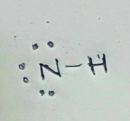 How many bonding and non bonding domains are on the central atom in NH2-