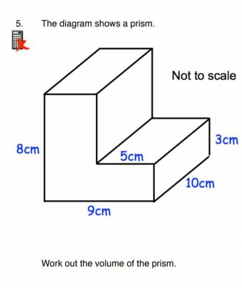 Work out the Volume of this prism