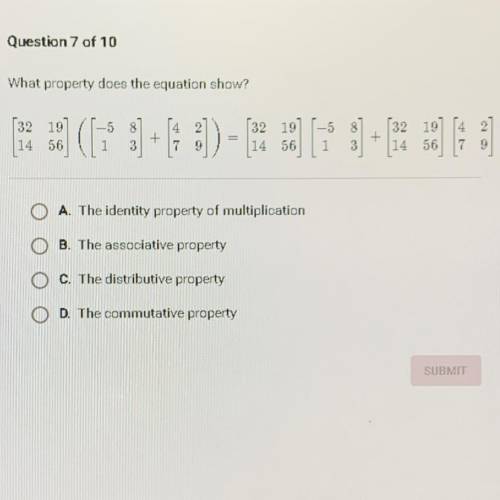 Help me plz !!!
What property does the equation show?