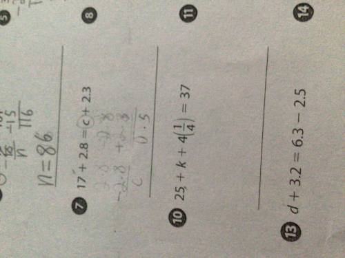 17 + 2.8 = c + 2.3 
pls explain how you got the answer too!