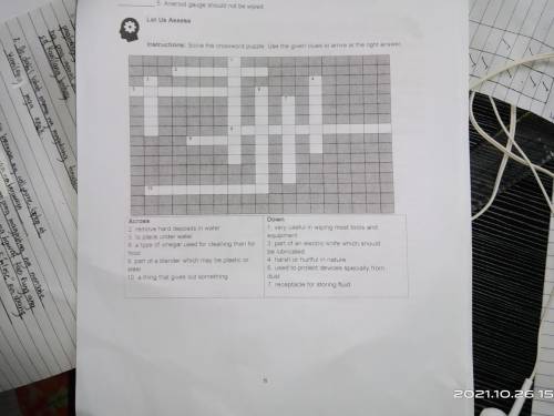 Solve the crossword puzzle.Use the given clues to arrive at the right answer