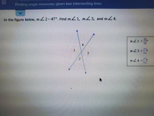 In the figure below,.m<2=24°. Find m<1, m<3, and m<4