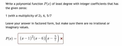 Polynomial function writing - please help
