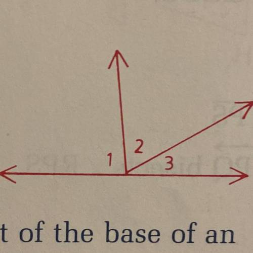 If angles 1, 2, and 3 are in the ratio 6:5:4,
find their measures.