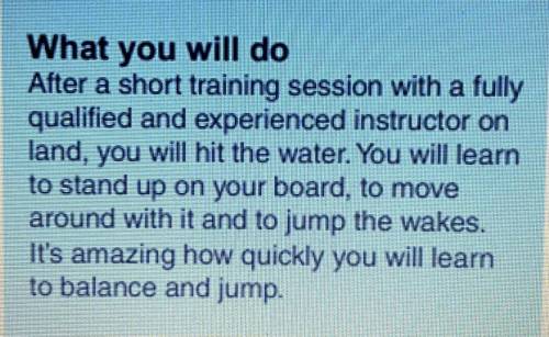 ... you will hit the water. This means that you will

A. go for a swim
B. fall into the water
C.