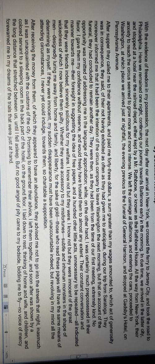 Read the passage. Then answer the question. Excerpt from Twelve Years a Slave by Solomon Northup. -