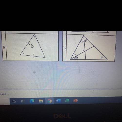 Missing angles of triangle