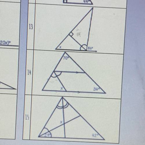 Missing angles of triangle