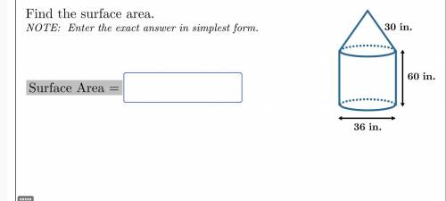 Find the surface area. Enter the exact answer in simplest form.