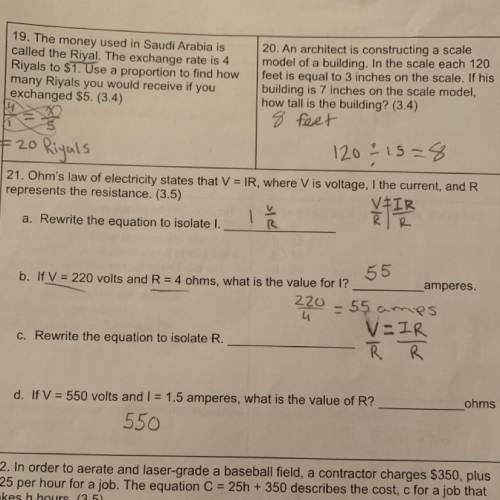 HELPP PLEASE !!!

with number 21 
I didn’t answer c or d I just need help with those please