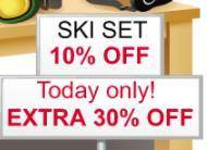 EASY!

A sporting goods store manager was selling a ski set for a certain price. The manager offer