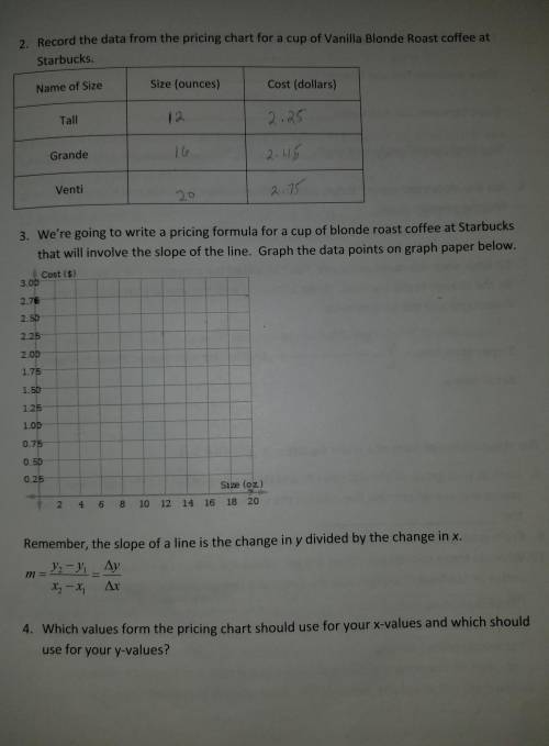need help with graphing and answering a question attach We're going to write a pricing formula for