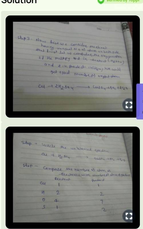 1. Na2O+H2SO4→Na2SO4+H2O
2.Cu+h2SO4→CUSO4+H2O+So2