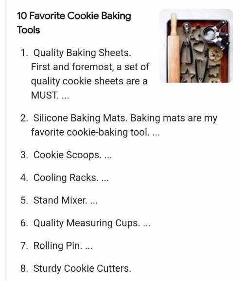 What ingredients do i need to make cookies?