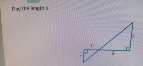 Find the length for X