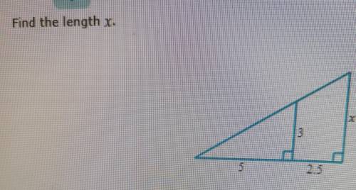 PLZ HELP ITS IMPORTANT Find the length of X