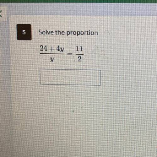 Solve the proportion (someone pls help)
