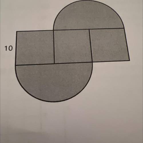 Measuring Circles: End-of-Unit Assessment (A).

2. The shape is composed of three squares and two