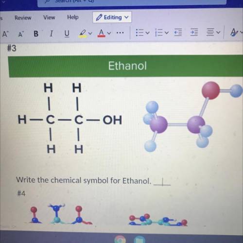 Write the chemical symbol for Ethanol.