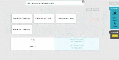 HELPP ILL GIVE BRAINLIEST,
Drag a description to match each equation.