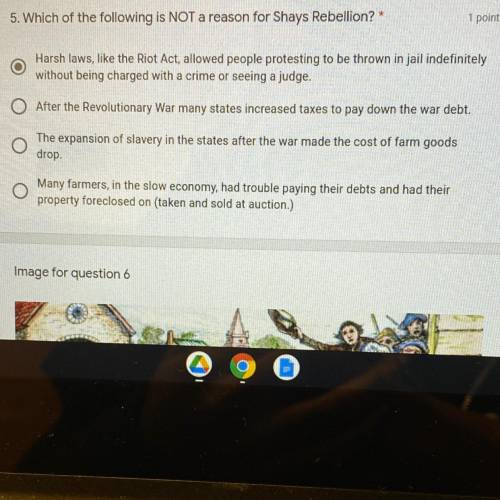 Which of the following is not a reason for shays rebellion