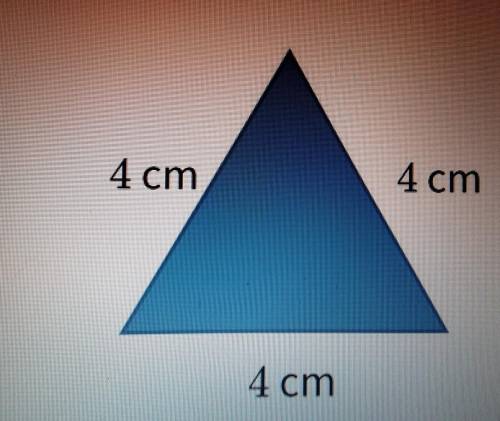 Two angle measures of this triangle are 60°. Which type of triangle is it? O A. obtuse O B. scalene