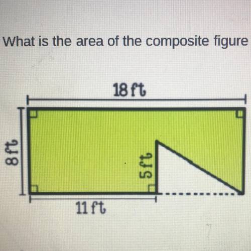 What is the area of the composite figure