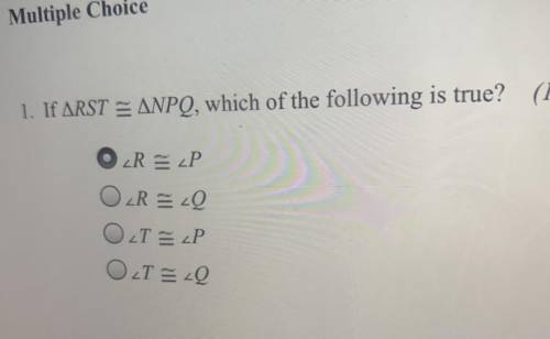 If ARST = ANPQ, which of the following is true?