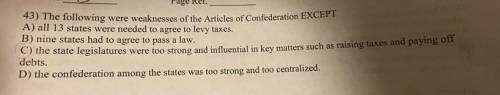 The following were weaknesses of the Article of Confederation EXCEPT