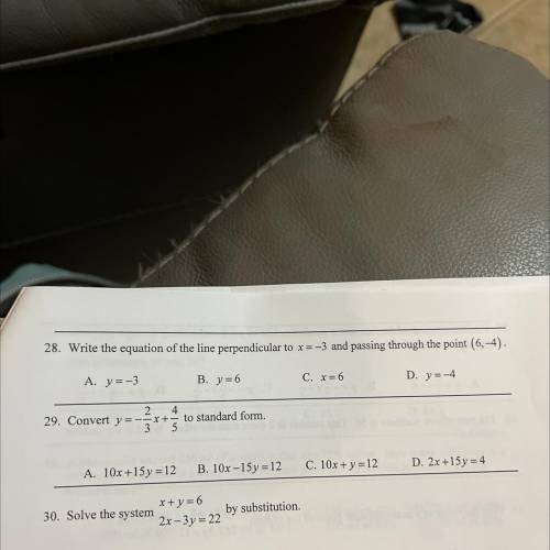 Anyone know how to solve 28?