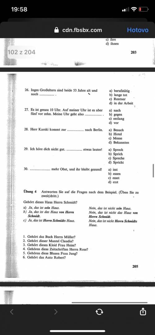 Anyone can help me with German? 
Exercise 3