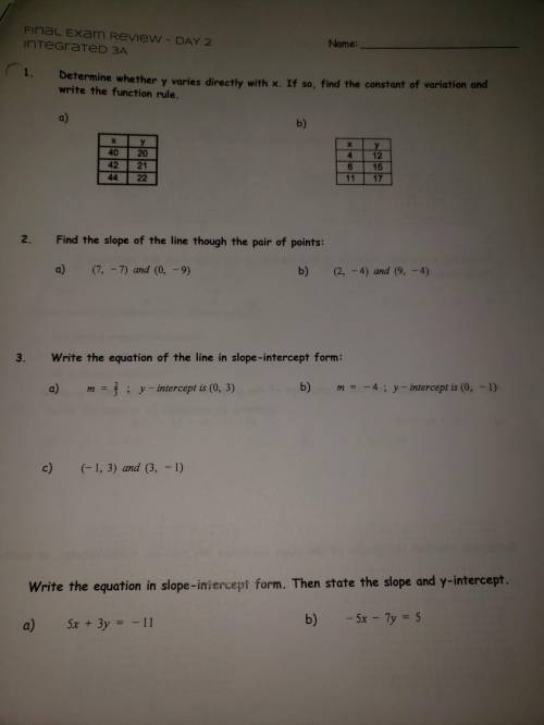 Final exam review, help me with as many questions as you can and you'll get marked brainliest plus