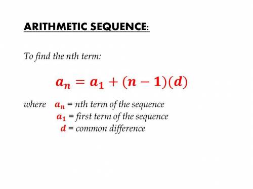 HI, I need to understand about the Arithmetic Sequence Formula. There are tons of instructions on t