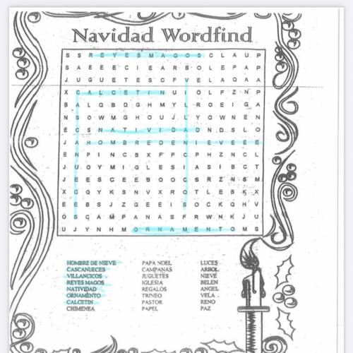 Can someone help me with this Spanish word search? I’m looking for Chimenea.