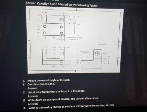 What is Question 5 and 6 for this figure on the Mechanical Process Lab ?