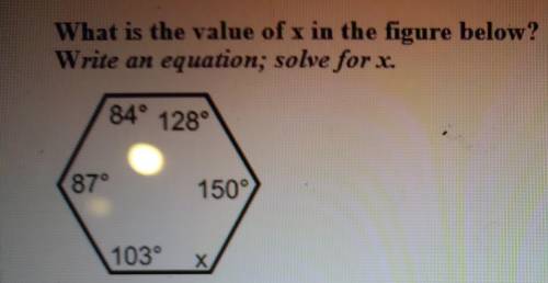 The answer I need for this question is of how to solve this question and not what x is.
