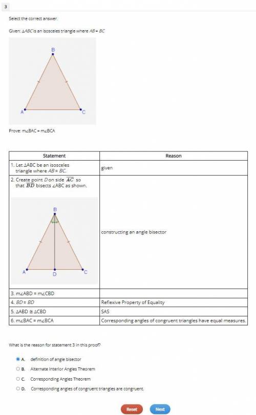 Please help with geometry proofs

Given: ∆ABC is an isosceles triangle where AB = BC
Prove: m∠BAC