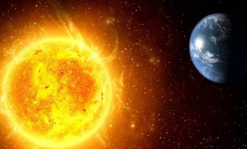 What is the distance between the sun and earth?