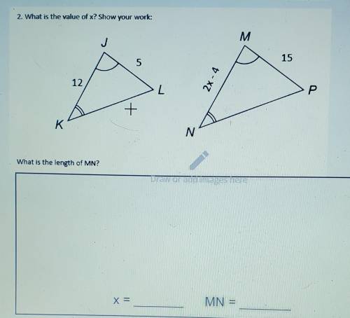 What is the value of x? what is the length of MN.Pls ASAP