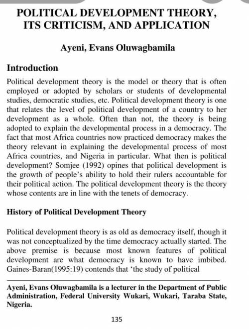 Examine the nature and process of political organisations in Nigeria before World War II