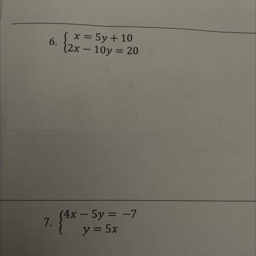PLEASE HELP!! 10  POINTS!
Solve the system of equation using substitution