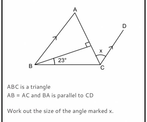 What is the value of x with clear working out please?