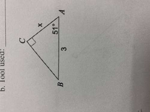 Find the missing side for each triangle below